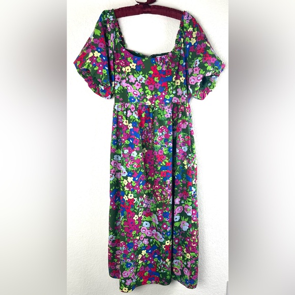 Sugarlips Green Floral Midi Dress - Picture 5 of 14